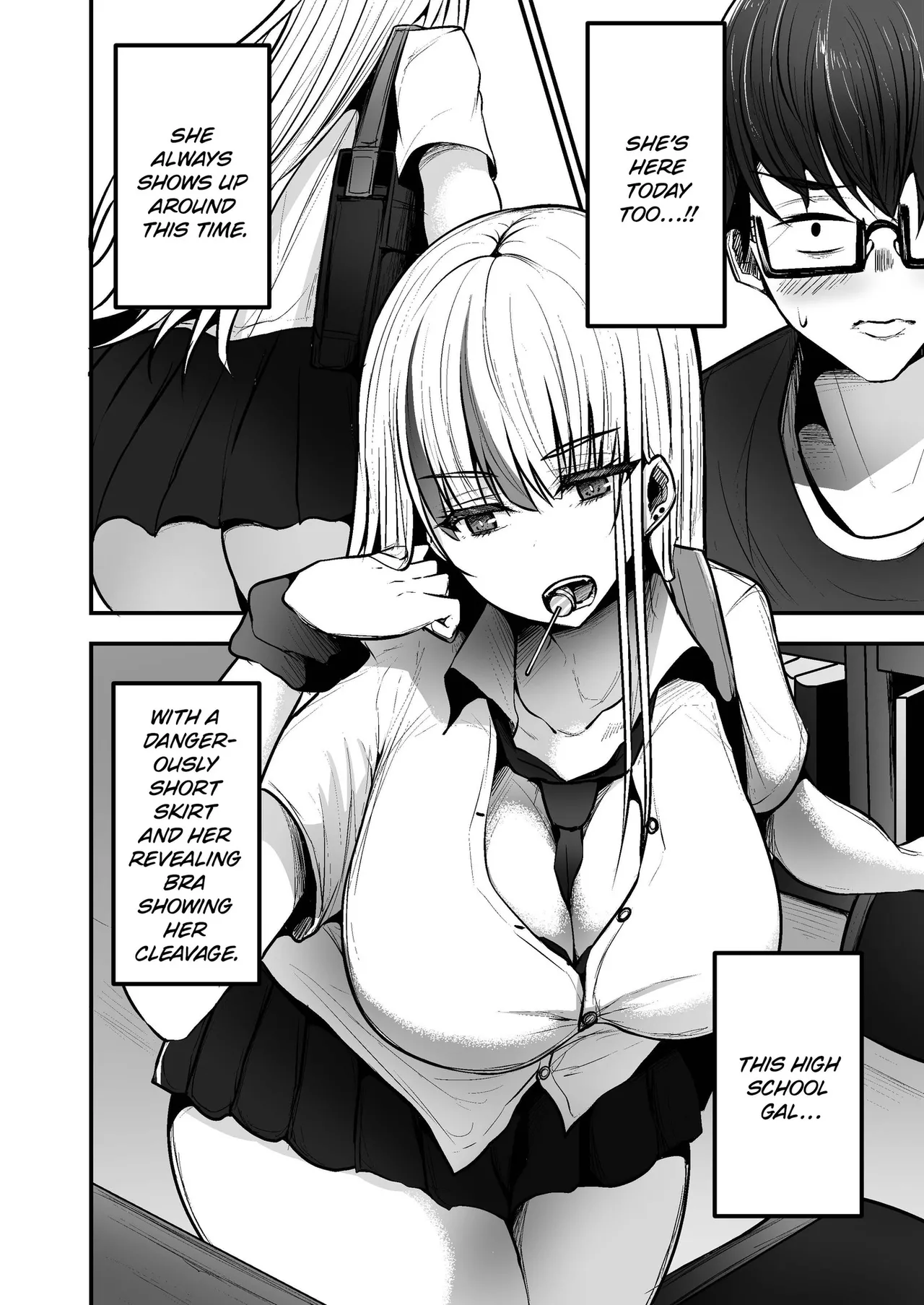 Toshokan de Benkyou Shiteitara Itsumo Kuru Gal JK ni... | While Studying in the Library, the High School Gal That Always Shows Up... page 2 full