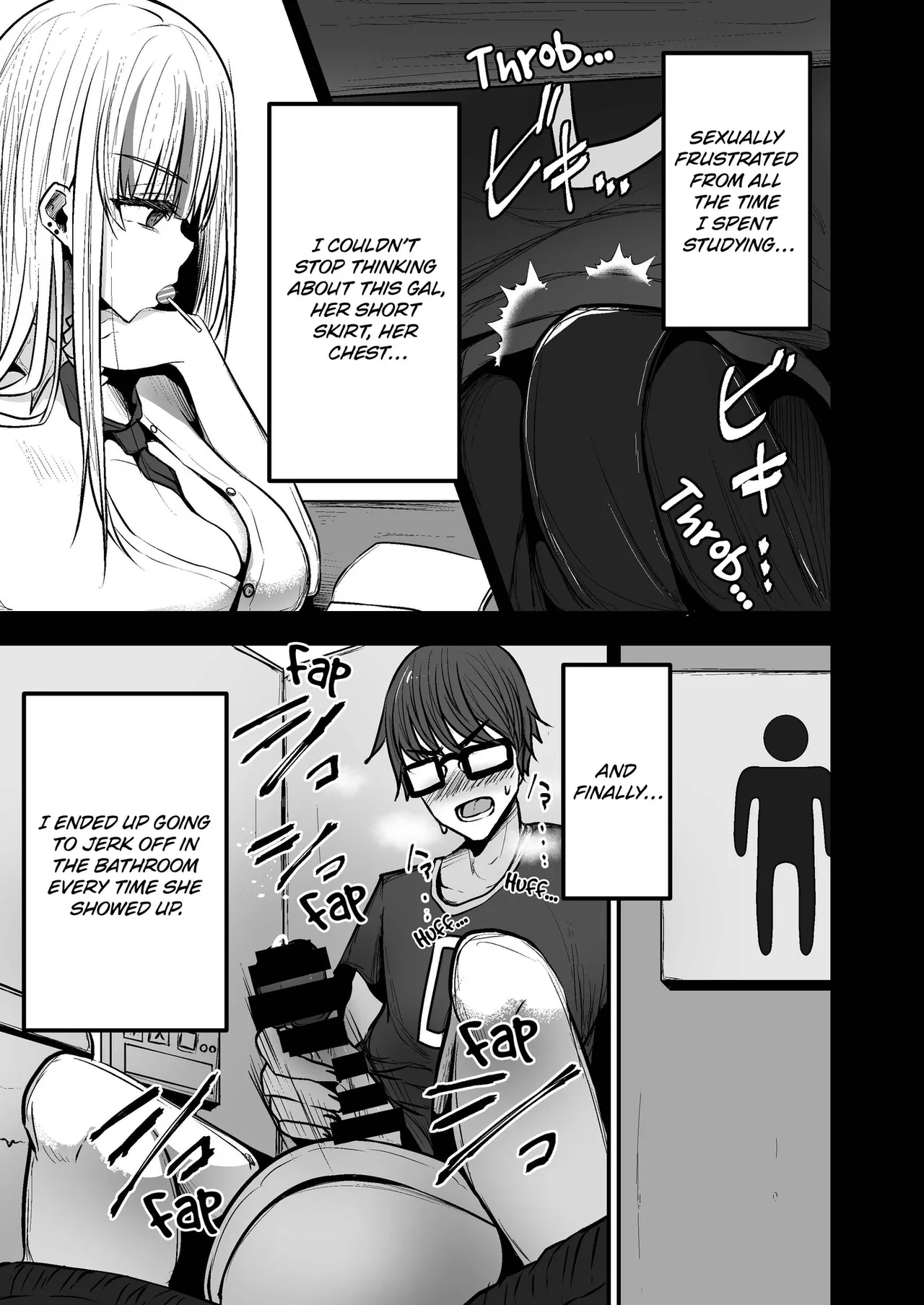 Toshokan de Benkyou Shiteitara Itsumo Kuru Gal JK ni... | While Studying in the Library, the High School Gal That Always Shows Up... page 5 full