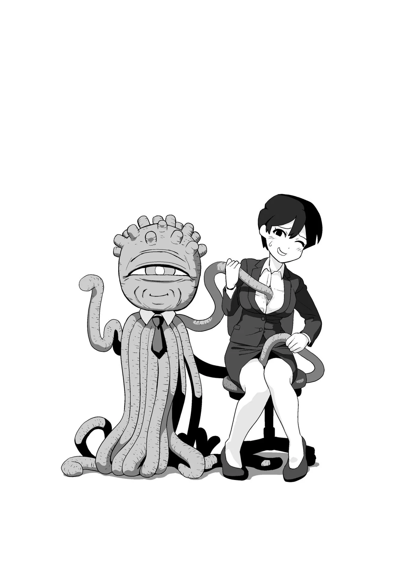 Shokushuhito no joushi ni sekuhara-sareru hanashi | 被触手人上司性骚扰的故事 page 2 full