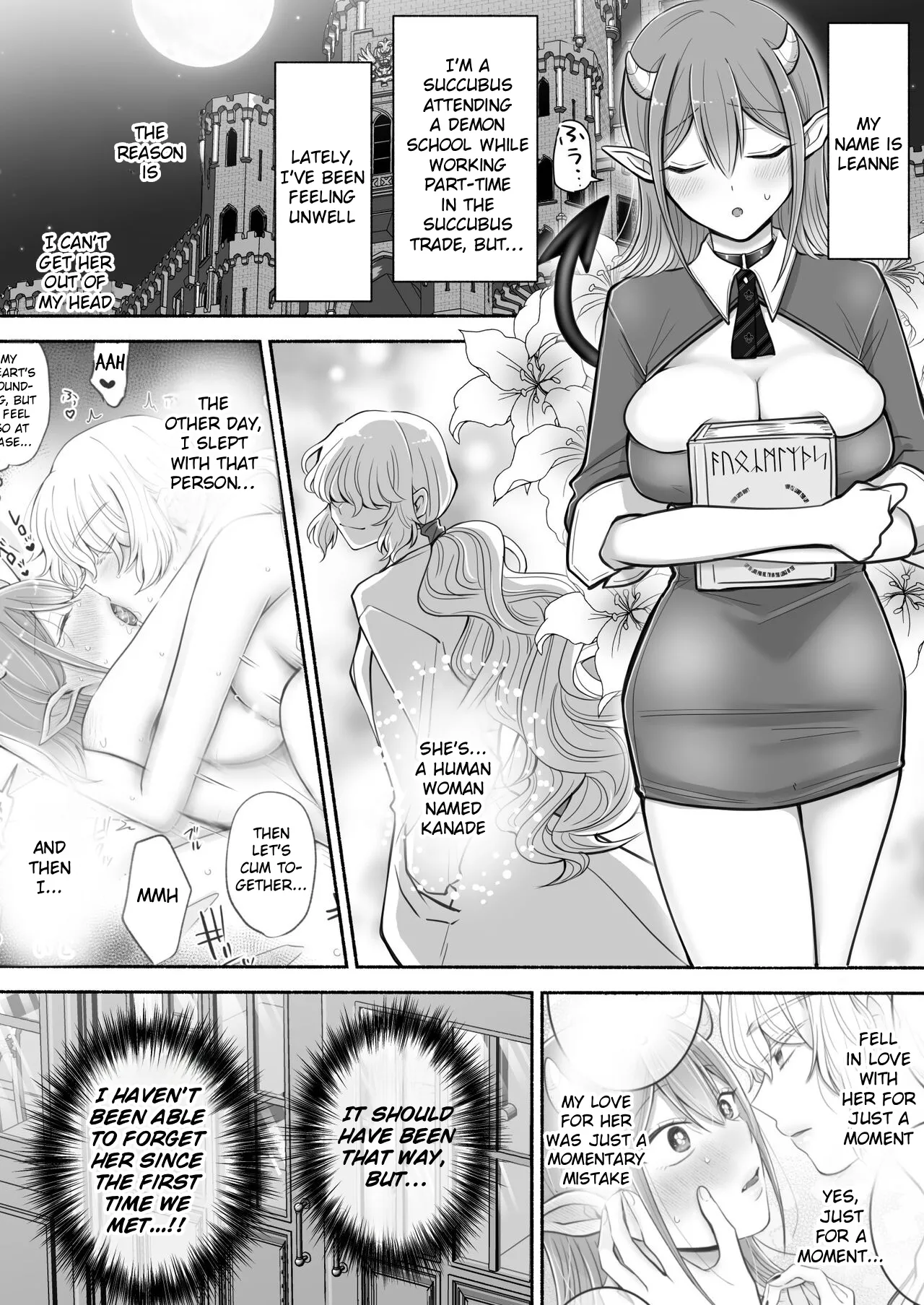 Yuri de Succubus! 2 ~Koi suru Inma, Ningen to no Koi o Jouju saseru!?~ | Yuri de Succubus! 2 - A  Lovestruck Succubus Makes Her Love with a Human Come True! page 2 full