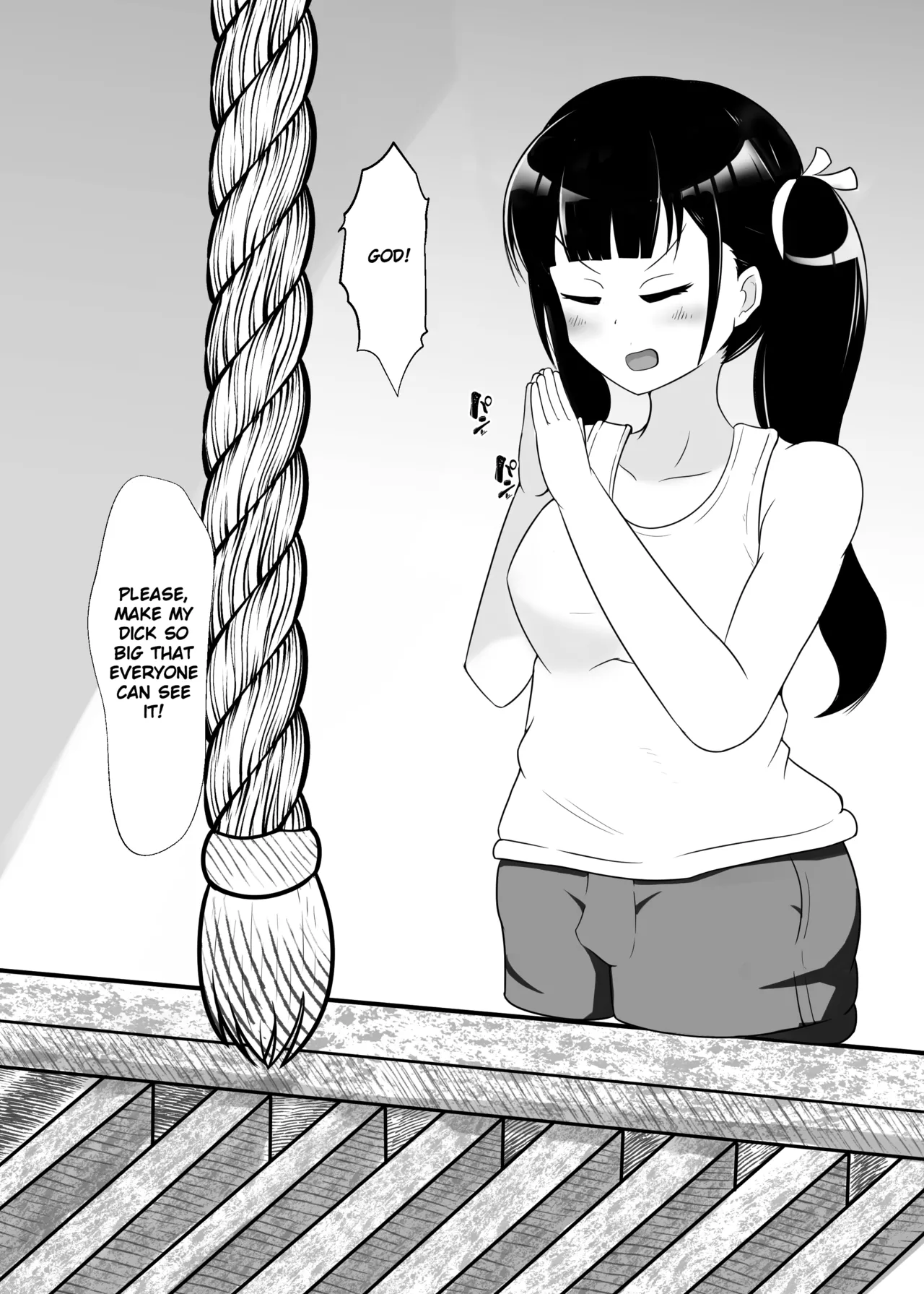 A Book About a Futanari Girl Who Just Grows Huge page 1 full
