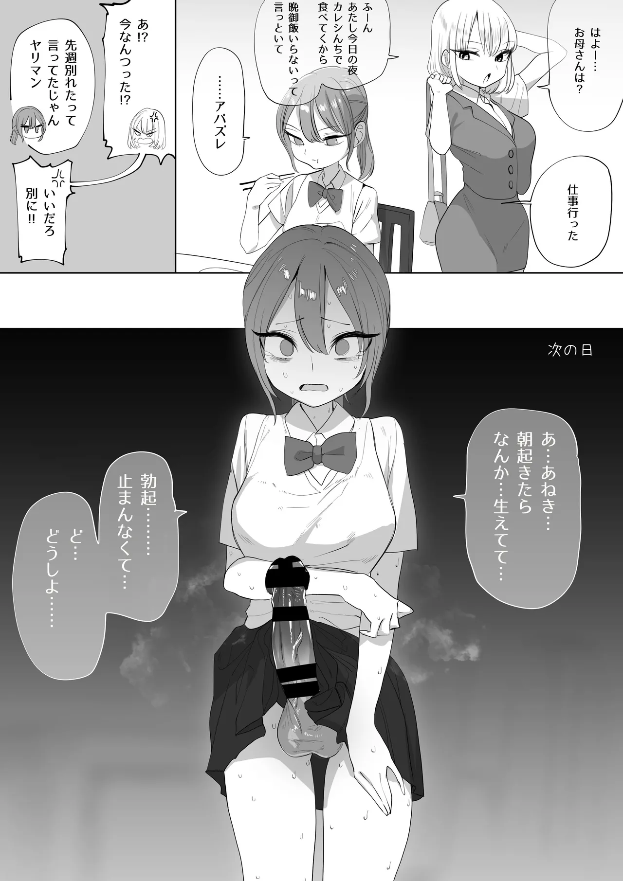ある日突然ふたなりになった妹 page 1 full