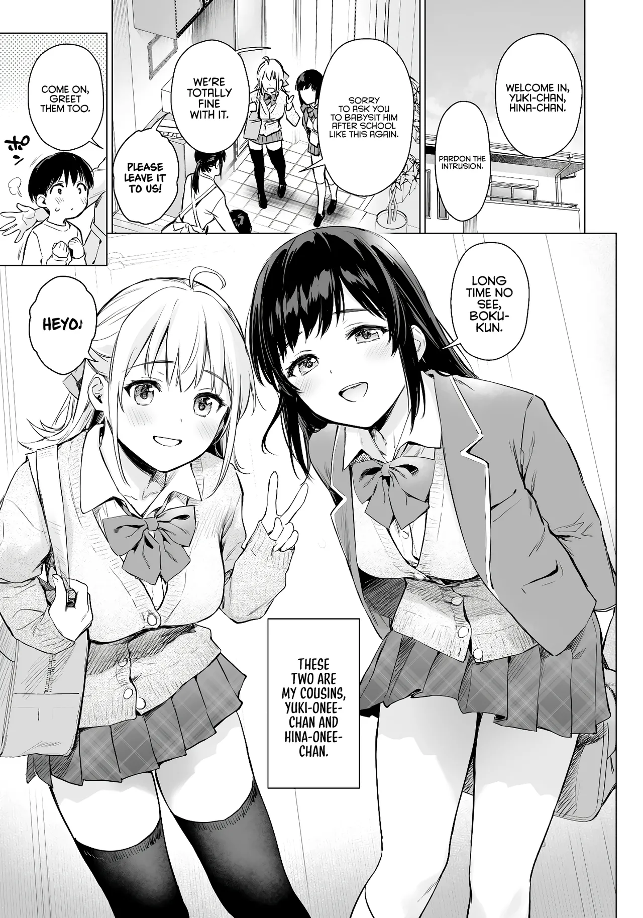 Naisho no Seifuku ~Ie ya Hotel de Oboetate no Ecchi o Shinseki no Bijin JK Shimai ni Butsukemasu~ | Secret Uniform ~I’ll try out my newly learned sexual experiences on my beautiful high school–aged cousin sisters at home and in a hotel~ page 2 full