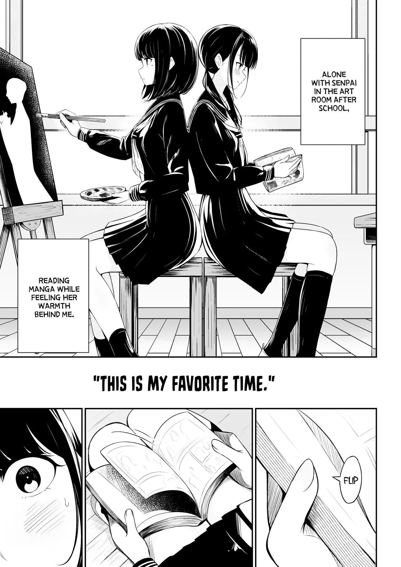 "Senpai" to "Watashi" | "Senpai" and "Me" page 4 full
