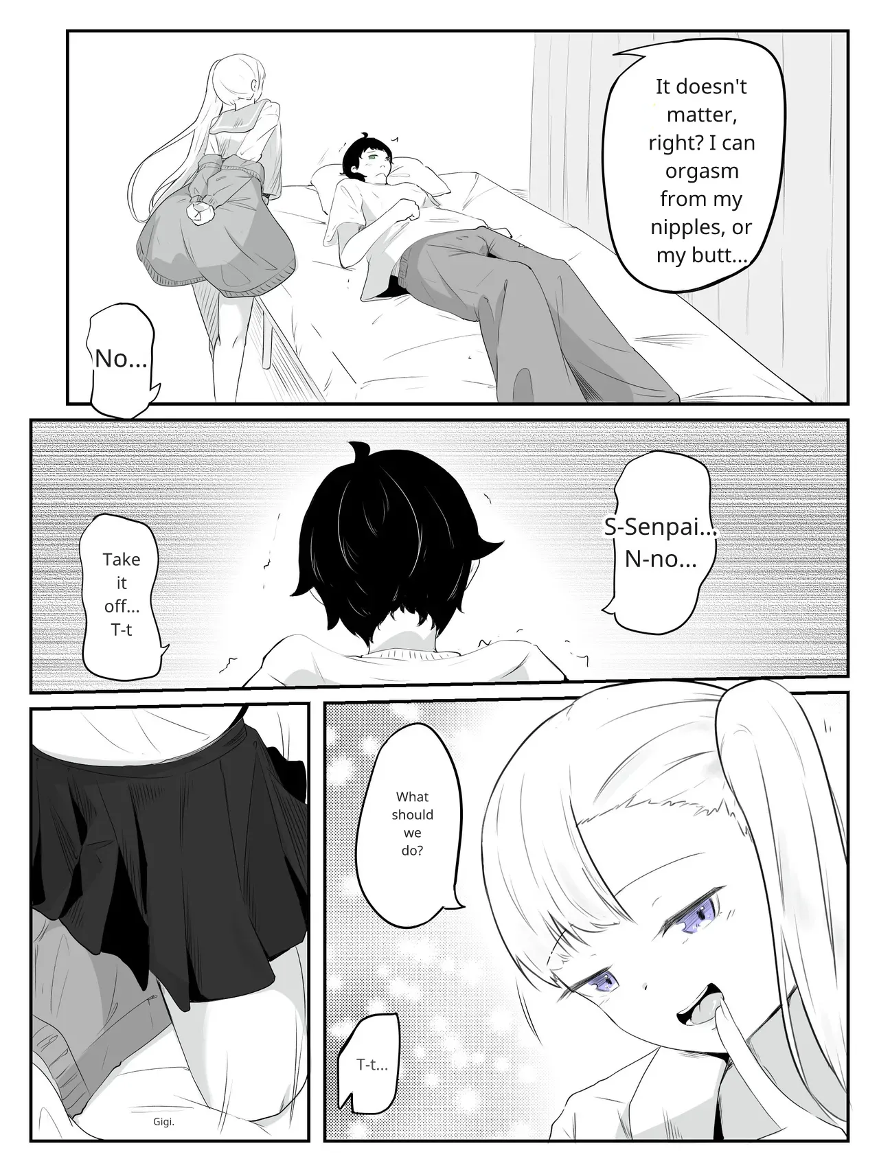 How to make a weak boy who ejaculates with a fake chastity belt strap-on 2 page 6 full