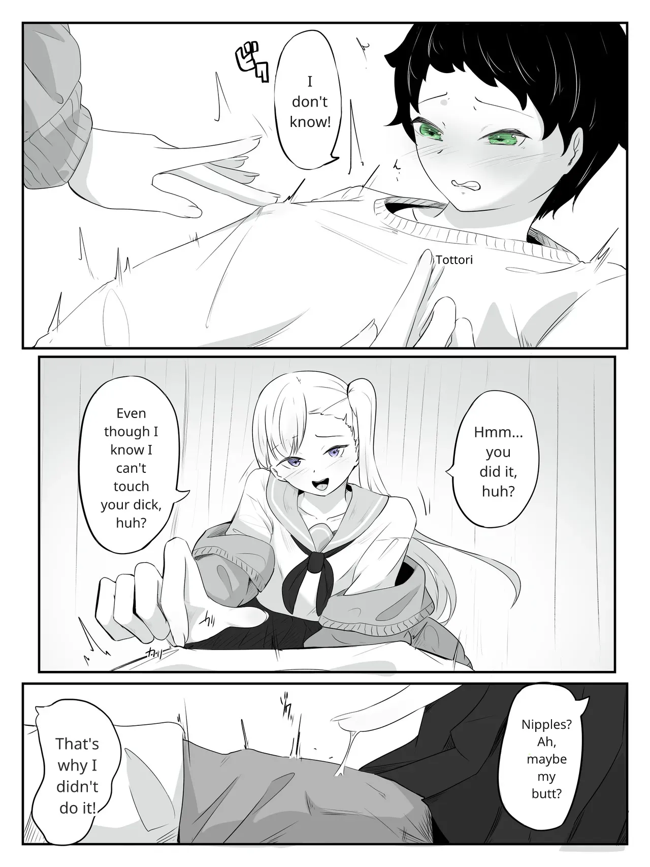 How to make a weak boy who ejaculates with a fake chastity belt strap-on 2 page 9 full