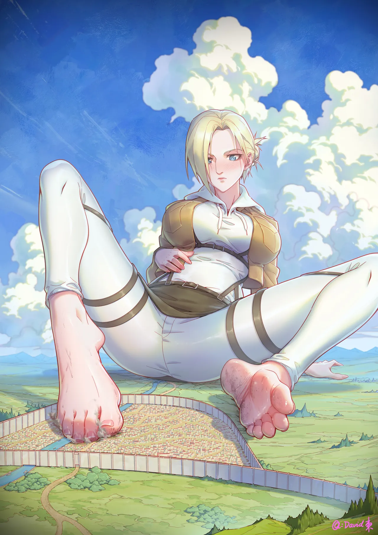 ［David東］巨大GTS狐妖娘giga级入侵与毁灭+彦伶7雨天漫步无意识+挑战女神跳舞机无意识脚底 page 1 full