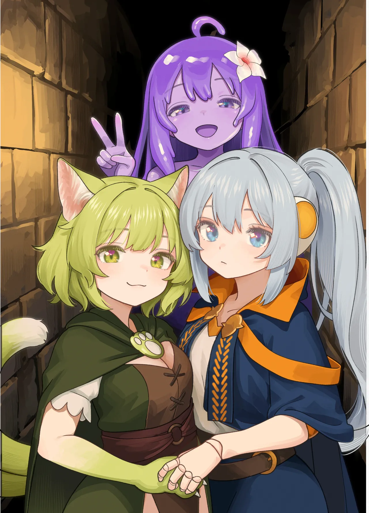 Maou ga Taosareta node Tank Kyoudai to Kenshi o Mamono Musume ni Kaechaimasu! | 魔王被打败了所以把魔法使、精灵使和勇者的师傅都变成魔物娘！ page 2 full