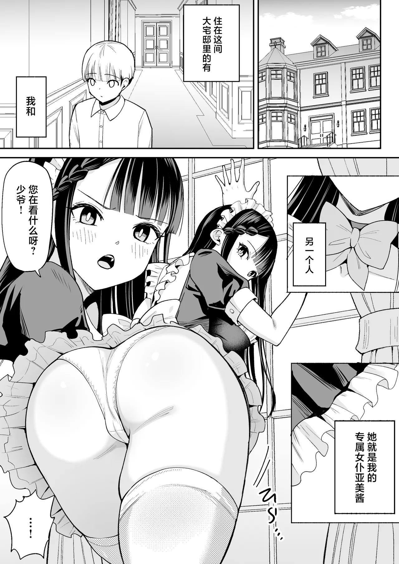 Boku no Tsuyoki na Senzoku Maid ga Netorare Dekachin no Senzoku Manko ni Naru Hanashi | 关于我那强势的专属女仆被牛走成为别人巨根专用肉便器的故事 page 2 full