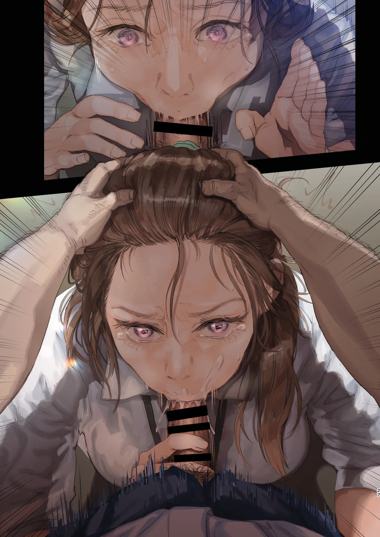 [サムライ忍者GREENTEA] 職場のエリート美女上司は、ただの気の強い処女でした！2 ガチ泣きで懇願しても絶頂中出し 学歴コンプ丸出しの超ひどい限界おっさんに 職場で全裸まで剥かれた高学歴女 [DL版] Hentai - Raw  97