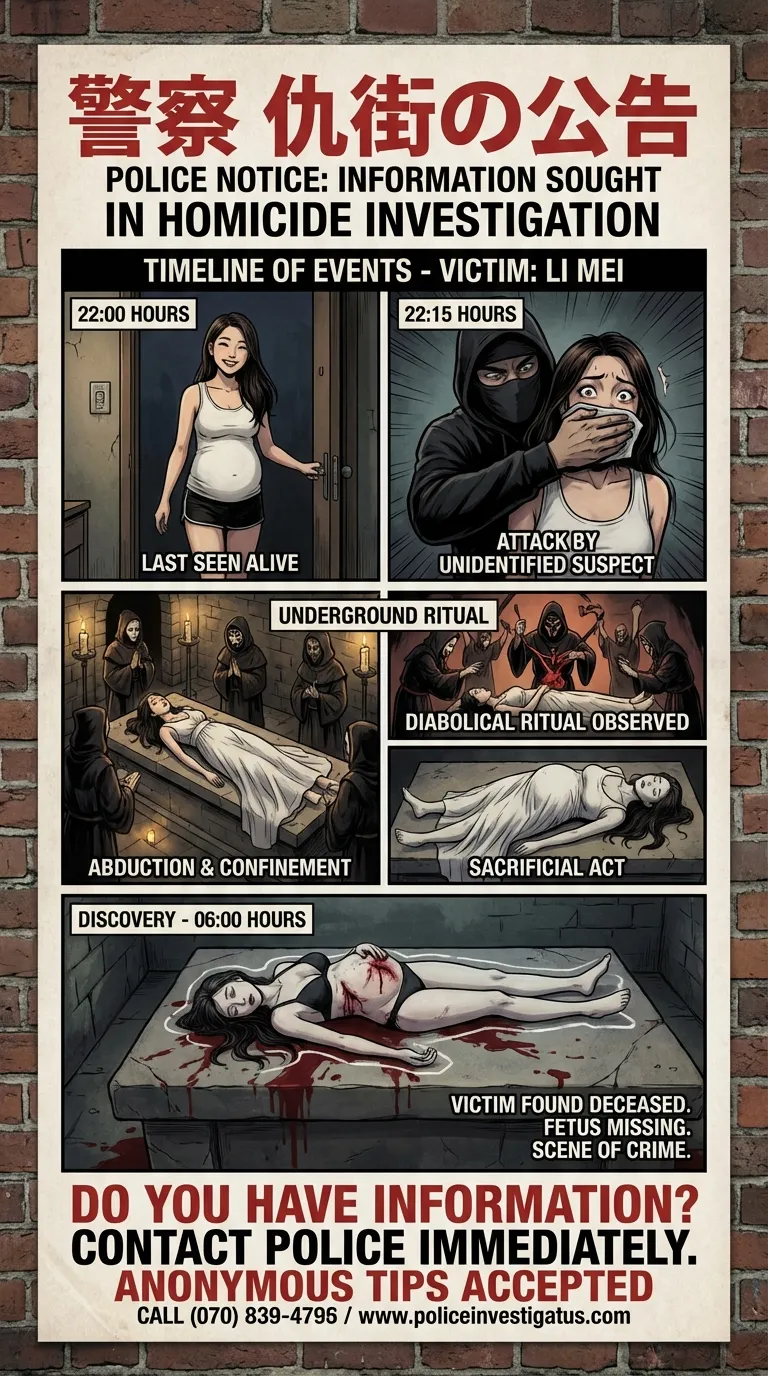 Crime Info Poster #2:  Ritual Sacrifice of Pregnant Victim page 7 full