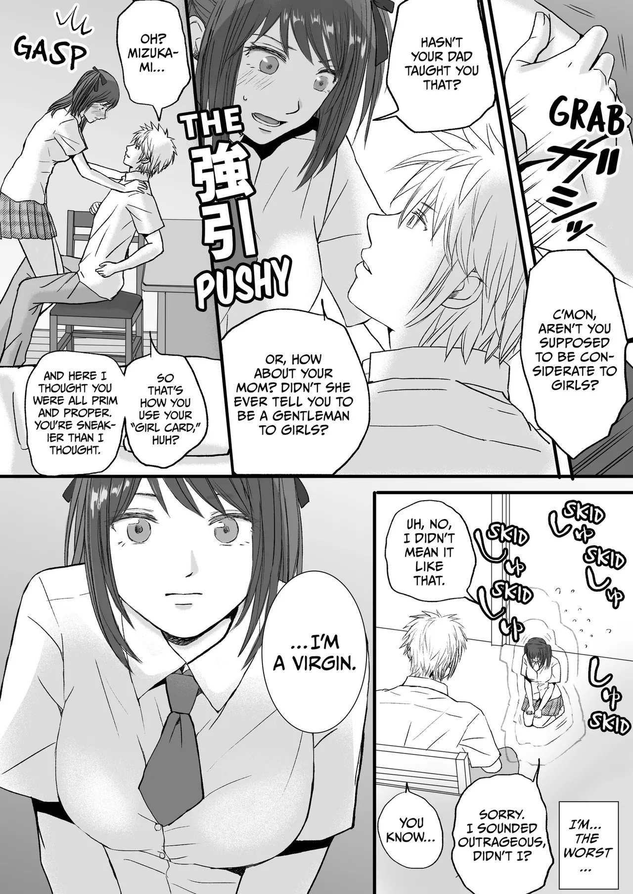 Sumata dake tte Itta no ni… Nurutto Sounyuusarechatta Yuutousei no Omocha | You Said It'd Just Be Grinding... But You Ended up Slipping It In. Now I'm Just the Top Student's Toy. page 6 full