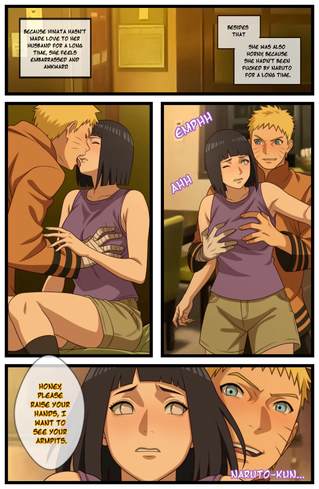 Hinata Hyuga KUNOICHI HUNTER COMICS REMAKE PART 1 page 3 full