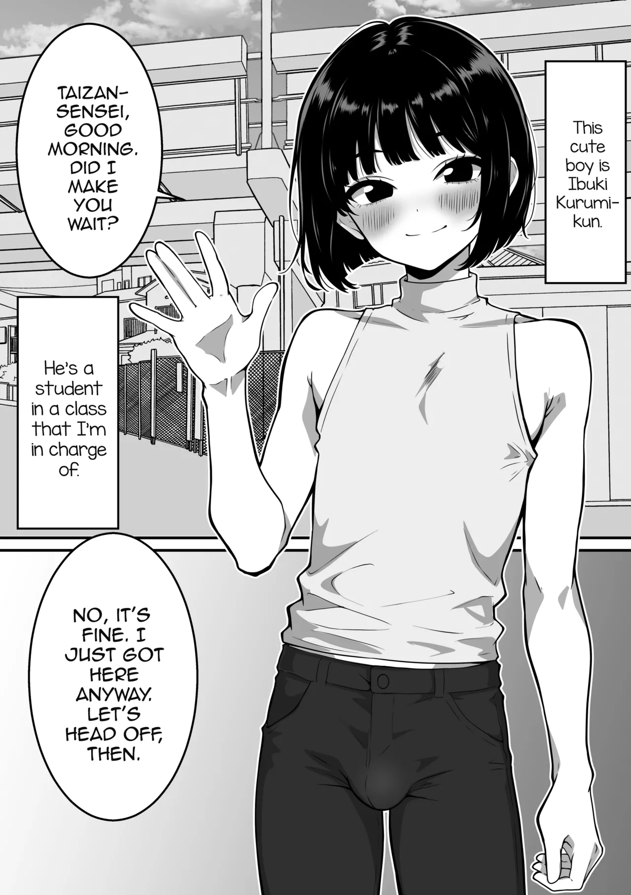 Shasei shimakuru Kagai Jugyou ~Hentai Kyoushi ni Mesu Ochi saserareru Shounen~ page 2 full