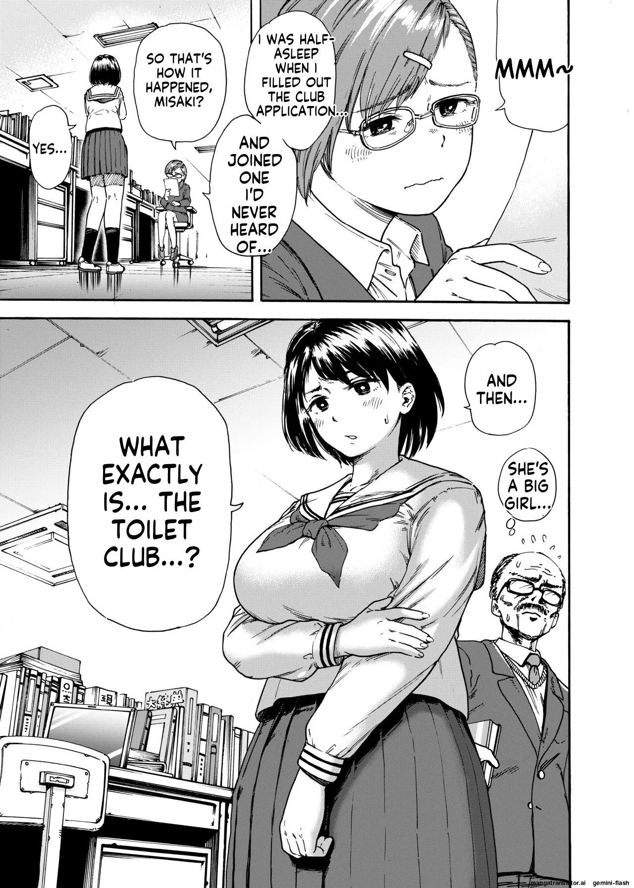 Toilet Club Rookie Misaki-chan page 3 full