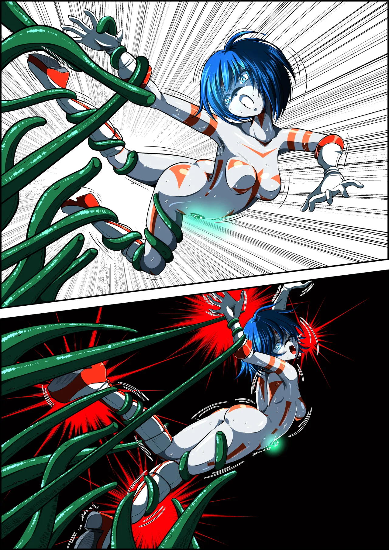 Can't escape from the tentacles...?! ~Fiora Crisis Gaiden 7~ page 8 full