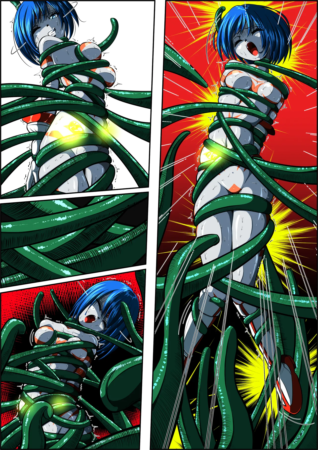 Can't escape from the tentacles...?! ~Fiora Crisis Gaiden 7~ page 9 full
