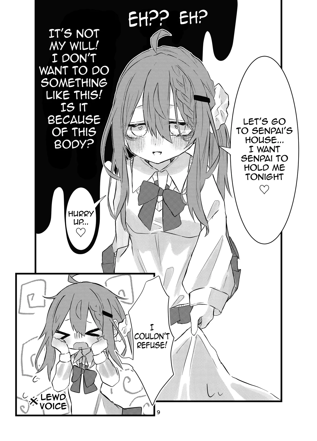 Gakkou de Suki na Hito ni Natte Tsunda Hanashi | A story about turning into my crush at school and being stuck in her body page 9 full