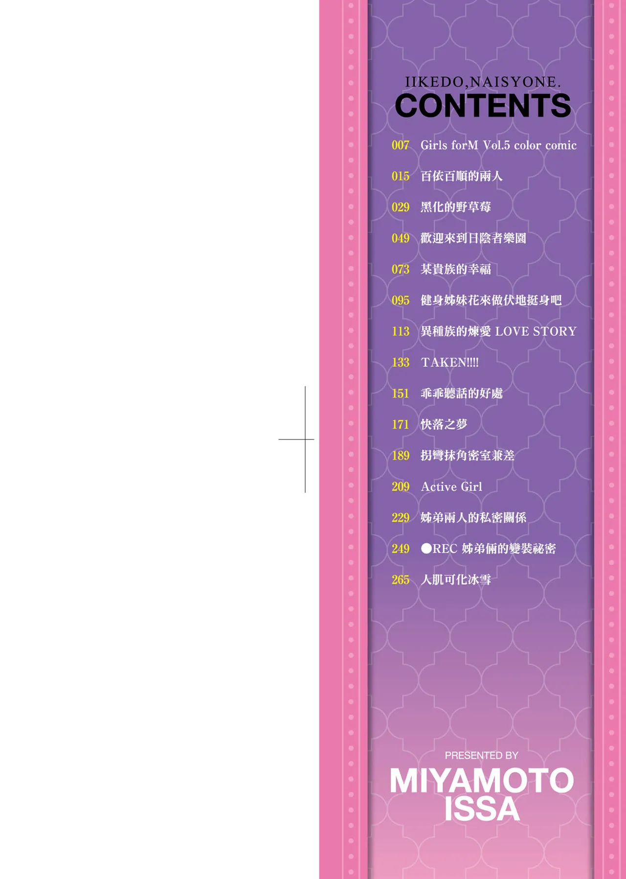 Iikedo, Naisho ne page 3 full