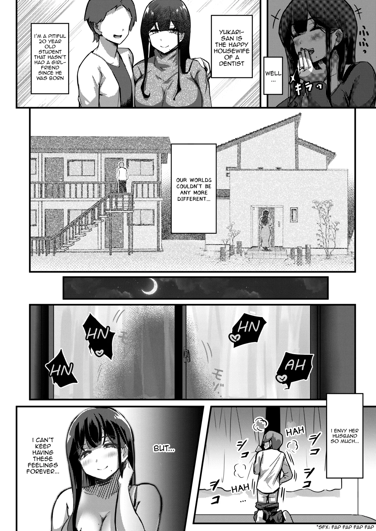 Otonari-san no Muchimuchi Wakazuma to Matching Shichatta Hanashi | How I Matched With My Neighbor's Plump Wife page 4 full