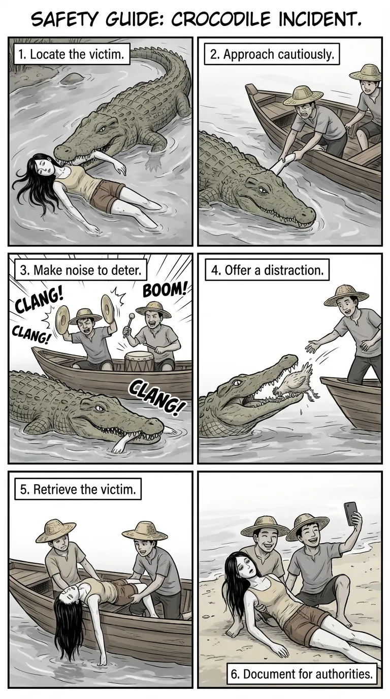 Safety Poster 4: Crocodile Victim Recovery page 2 full