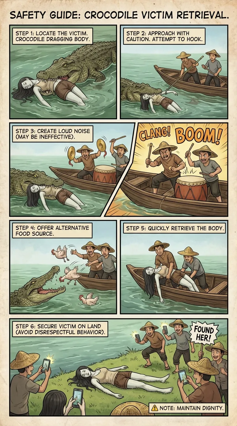 Safety Poster 4: Crocodile Victim Recovery page 6 full