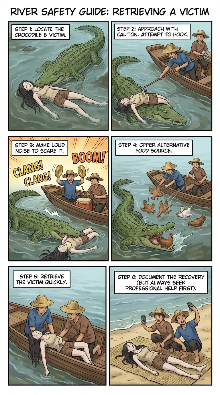 Safety Poster 4: Crocodile Victim Recovery page 7 full