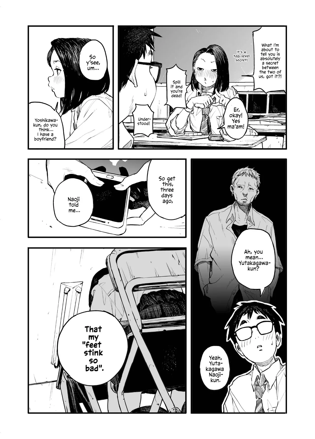 Onnanoko ni Ashi no Nioi o Kakunin Shitekure to Tanomareru Hanashi page 6 full