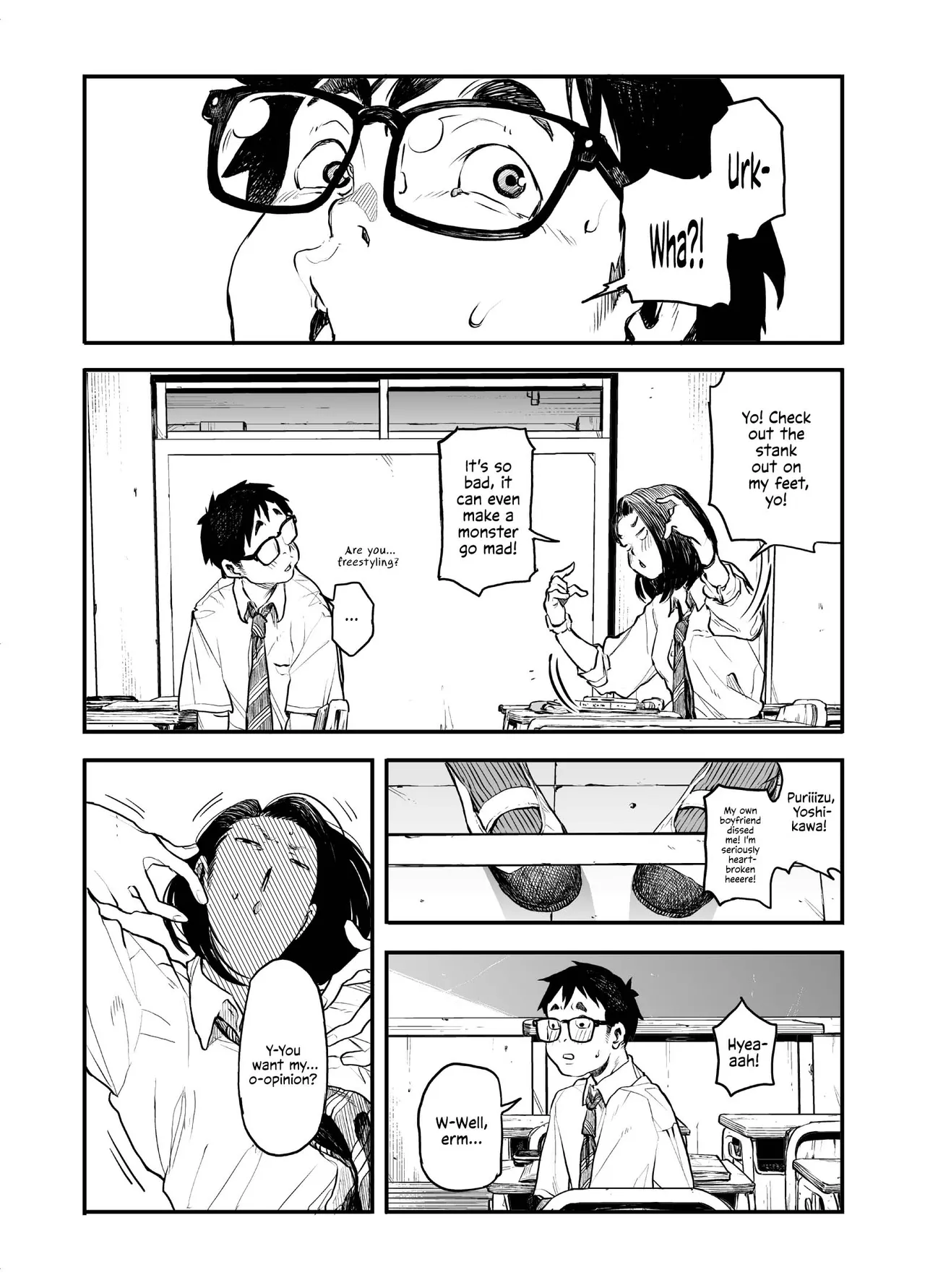 Onnanoko ni Ashi no Nioi o Kakunin Shitekure to Tanomareru Hanashi page 8 full