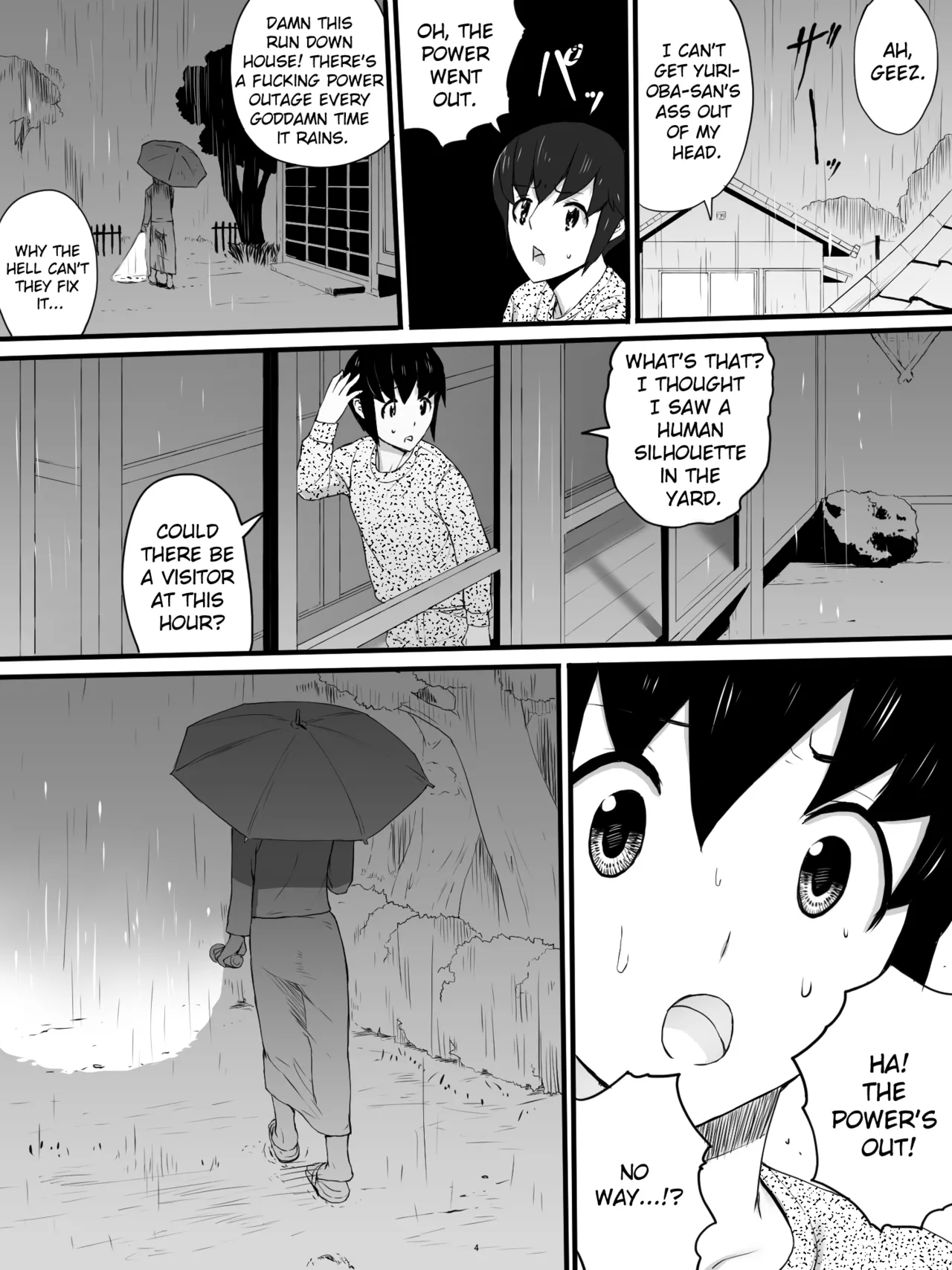 Oba-san no Toile o Shita kara Nozoku page 4 full