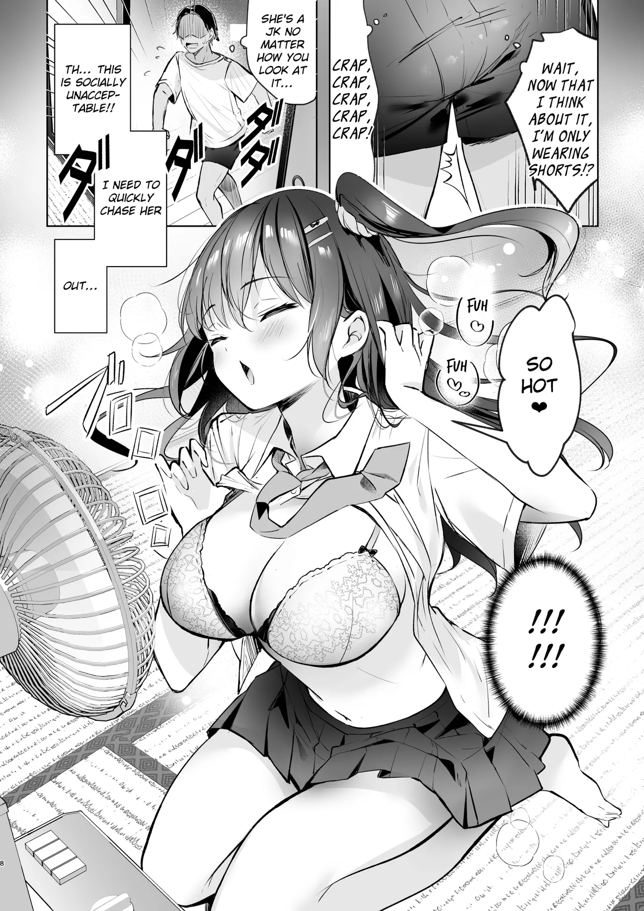 JK ga Oshikakete kita! Yaru shika nee!! ~Manatsu no Asedaku Sex ❤ Yuutousei Ayaka no Uraomote~ page 8 full