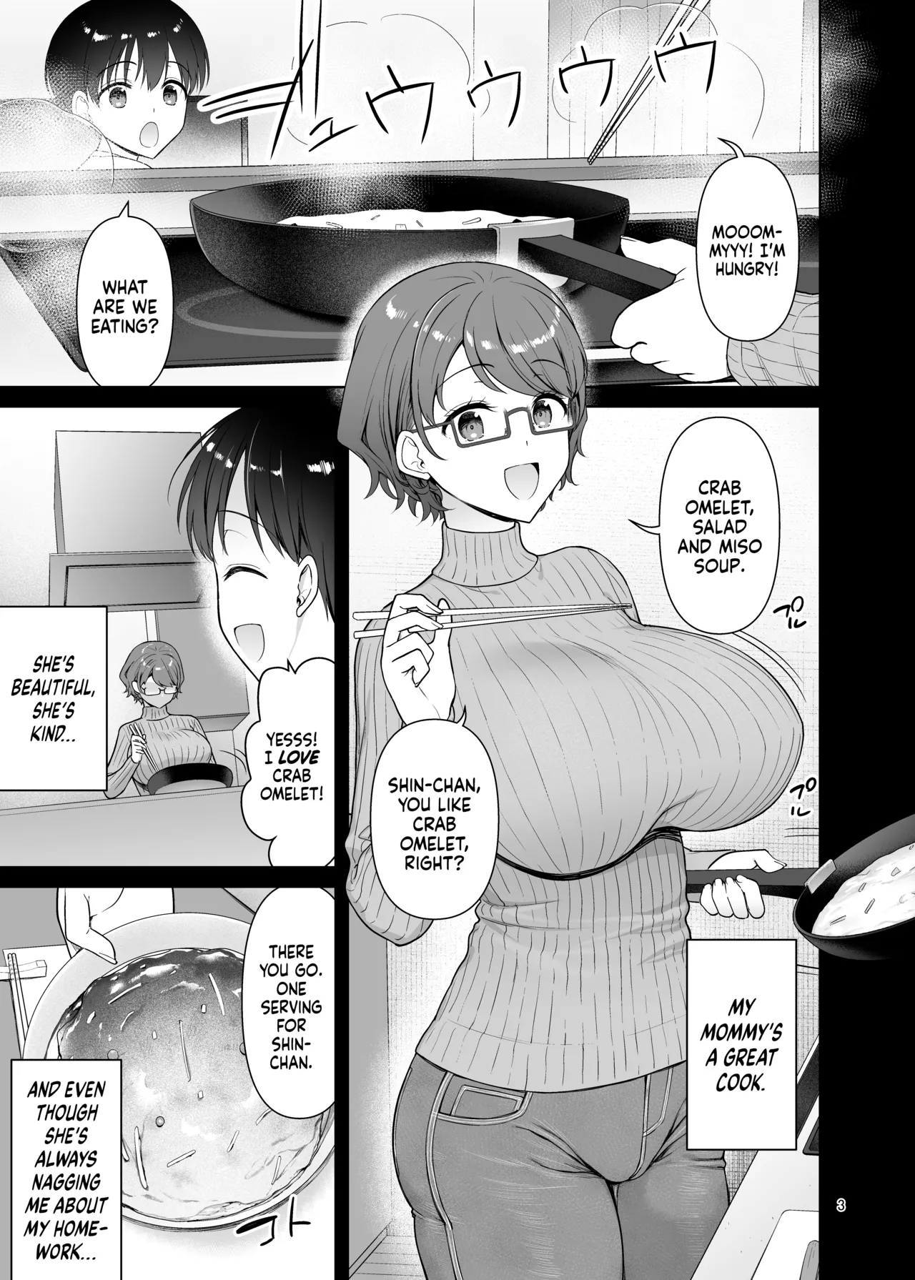 Boku no Mama wa Otouto no Mae de dake Dosukebe ni Naru｜My Mom Turns Into a Slut for My Little Brother, and Him Alone page 3 full
