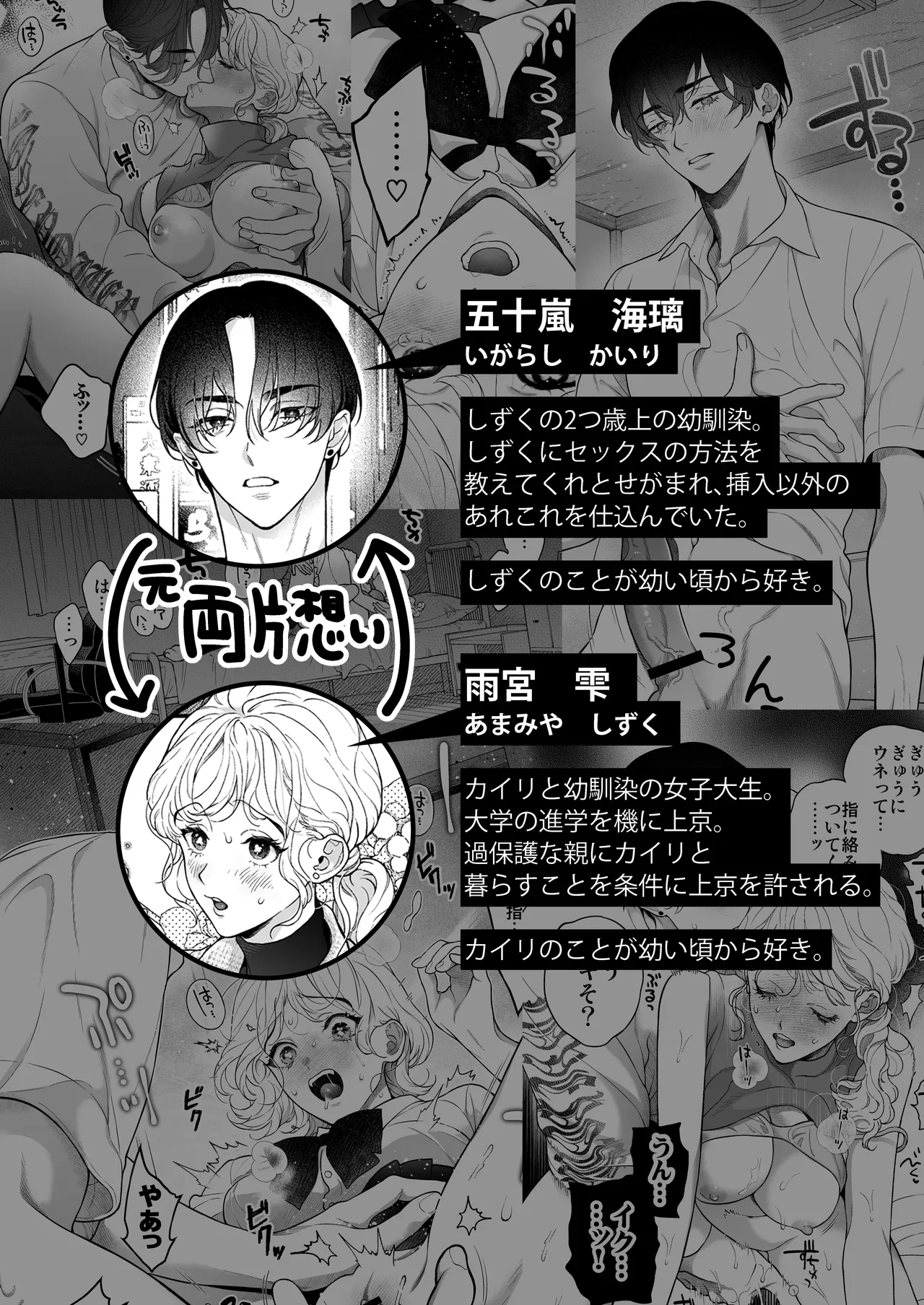 Hitotsu Yane no Shita, Osananajimi wa Fushidara ni. -Amatoro Dousei Sex Hen- page 3 full