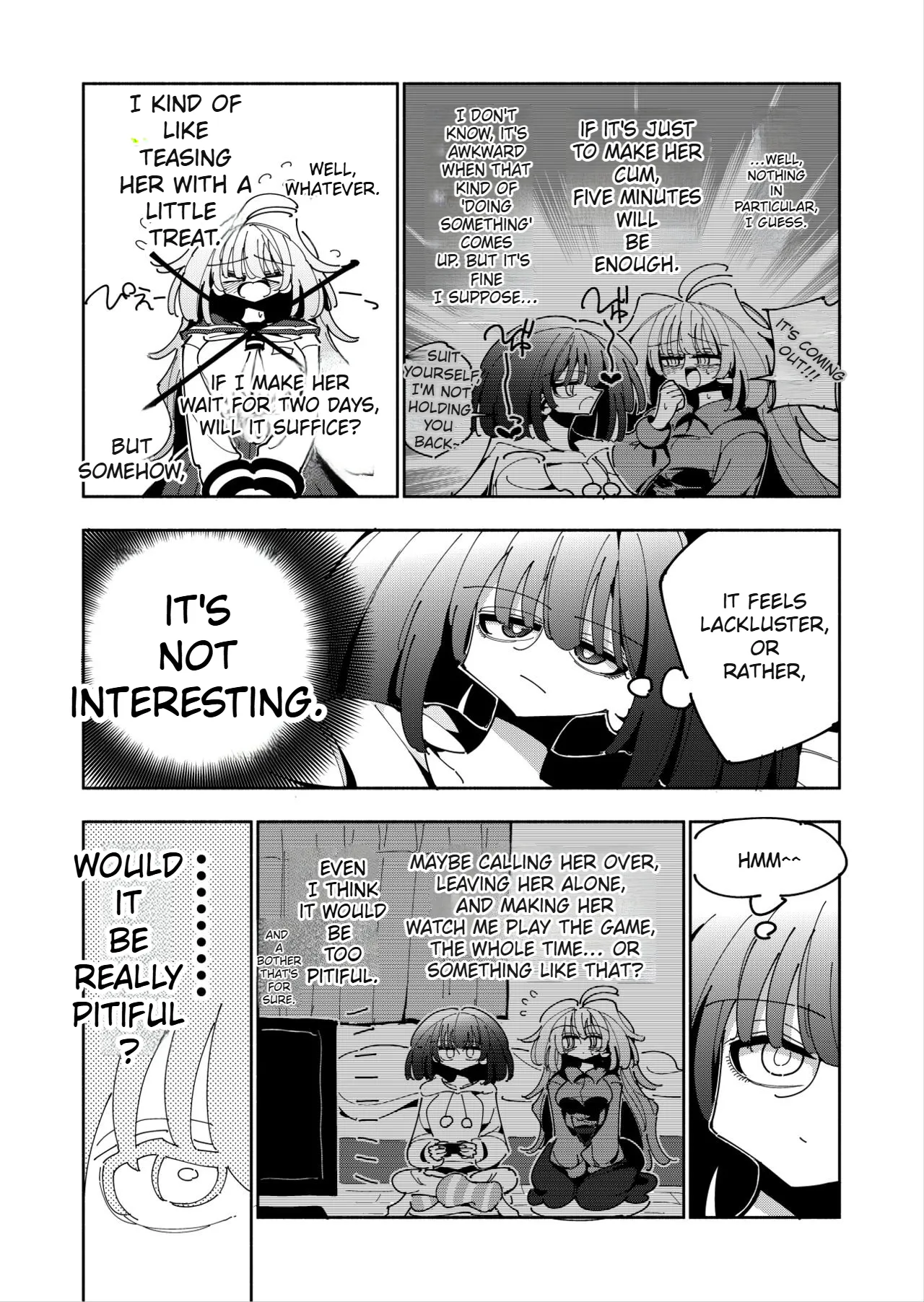 Shizuku and Shiori IF  -Learn in Five Days! A Guide to Futanari Masturbation- page 4 full