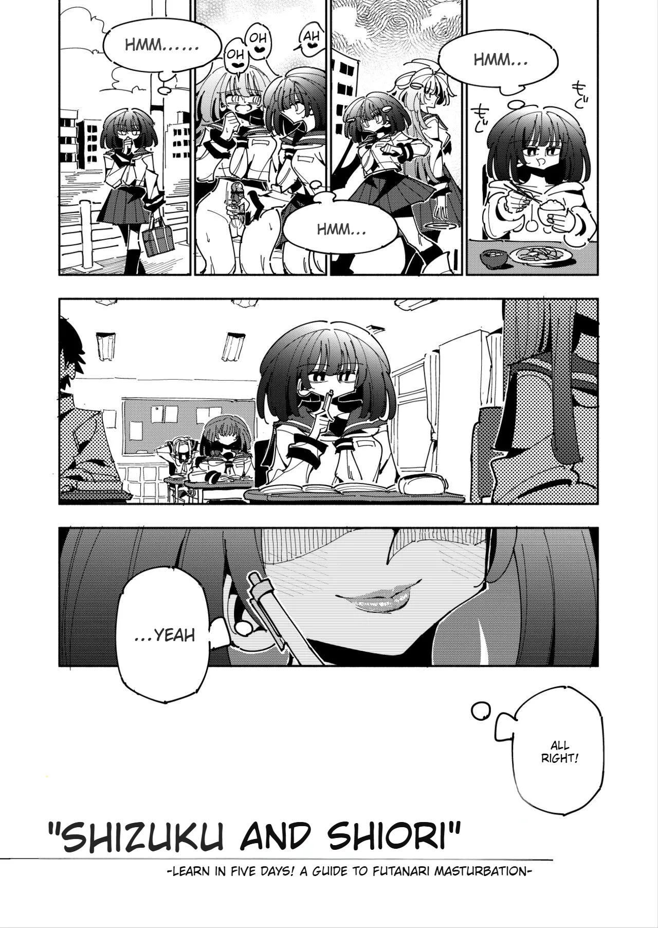 Shizuku and Shiori IF  -Learn in Five Days! A Guide to Futanari Masturbation- page 6 full