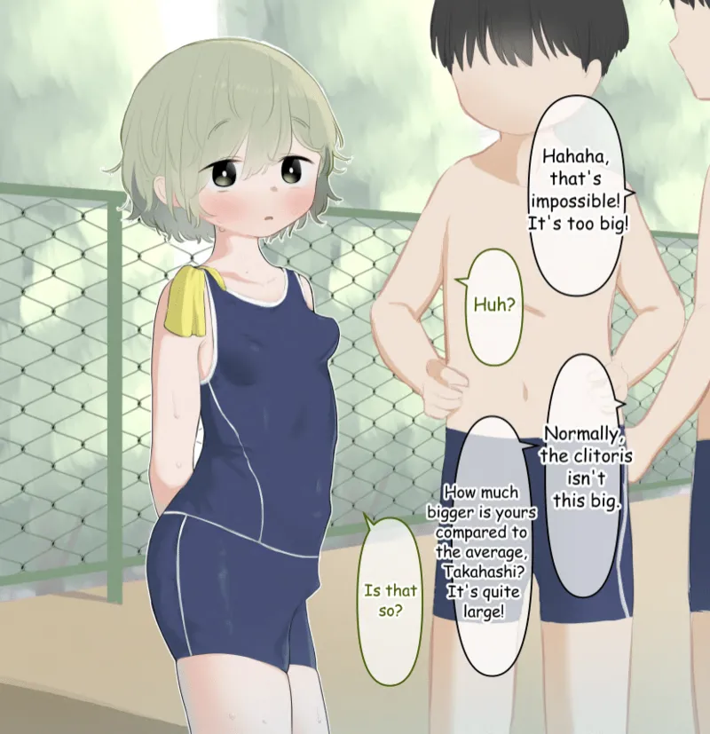 Clit ga Oukii Koto ga Suiei no Jugyou de Barechatta Onnanoko I Girl with large clit page 7 full