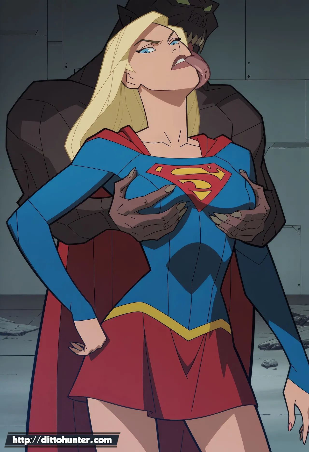 Supergirl  Monster Horde Overwhelms Her Holes page 4 full