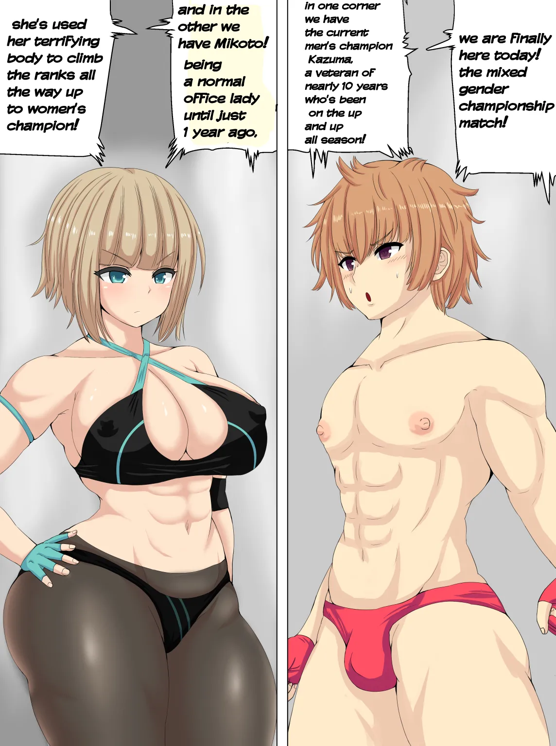 Defeated by a pantyhose wrestler page 2 full