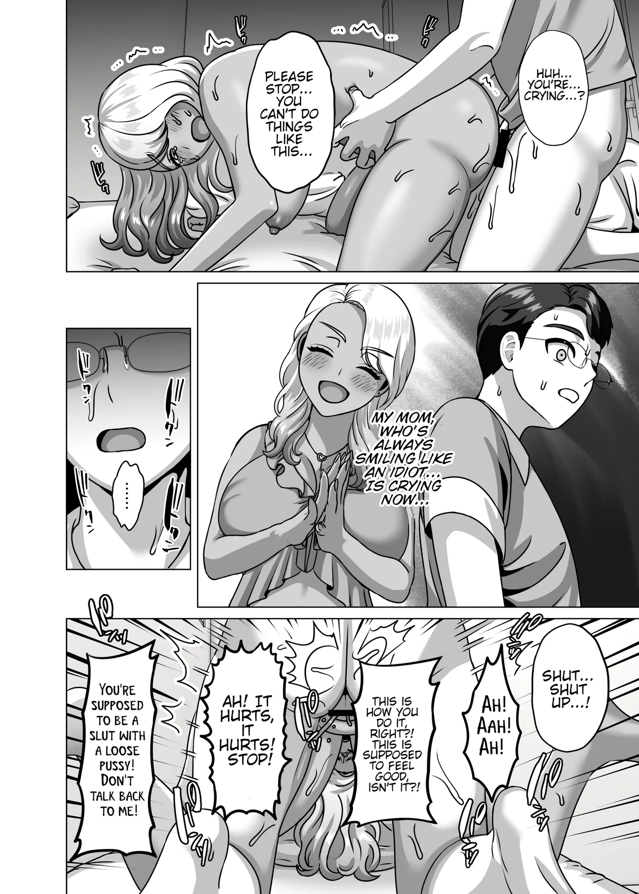 The son of a single-mother household harbors resentment toward his mother's gyaru lifestyle. page 9 full