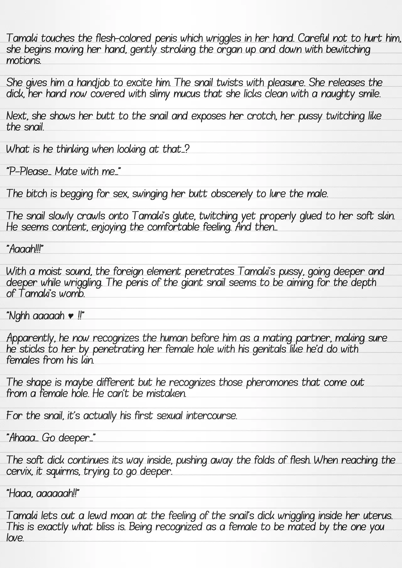 Misuke's Short Stories 28 - Tamaki & African Snail page 10 full