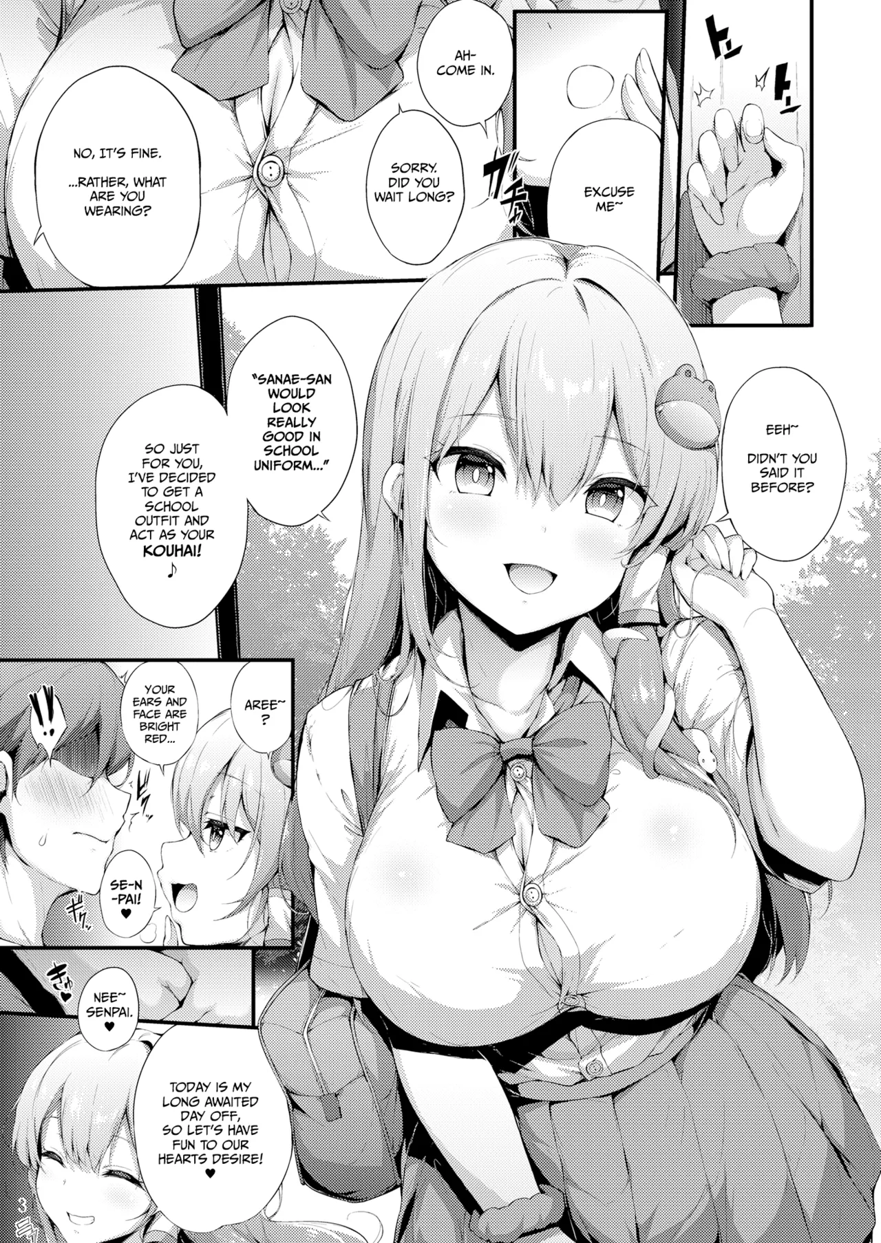 Kouhai Sanae-chan to Ikinuki Shiyo! | I want to cum lots with Kouhai sanae-chan! page 3 full