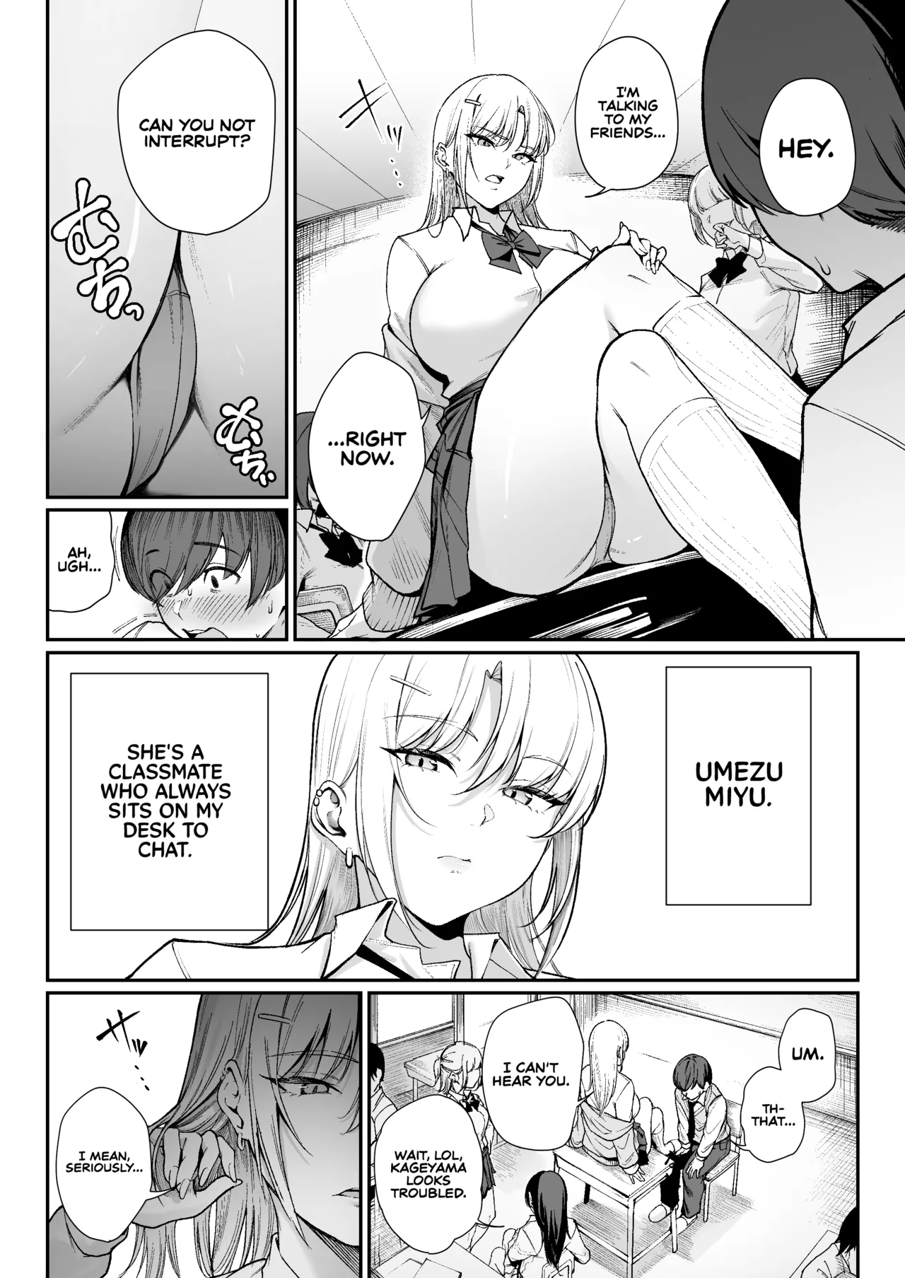 "Tokutai" Sei ni Natta node, Shouwaru Gal o Shimei Shimasu! -Itsumo Tsukue ni Ketsu o Nosetekuru Umezu-san- | Now That I’m a 'Special Treatment' Student, I’ll Choose the Ill-natured Gyaru! -Umezu-san, Who Always Puts Her Ass on My Desk- page 3 full