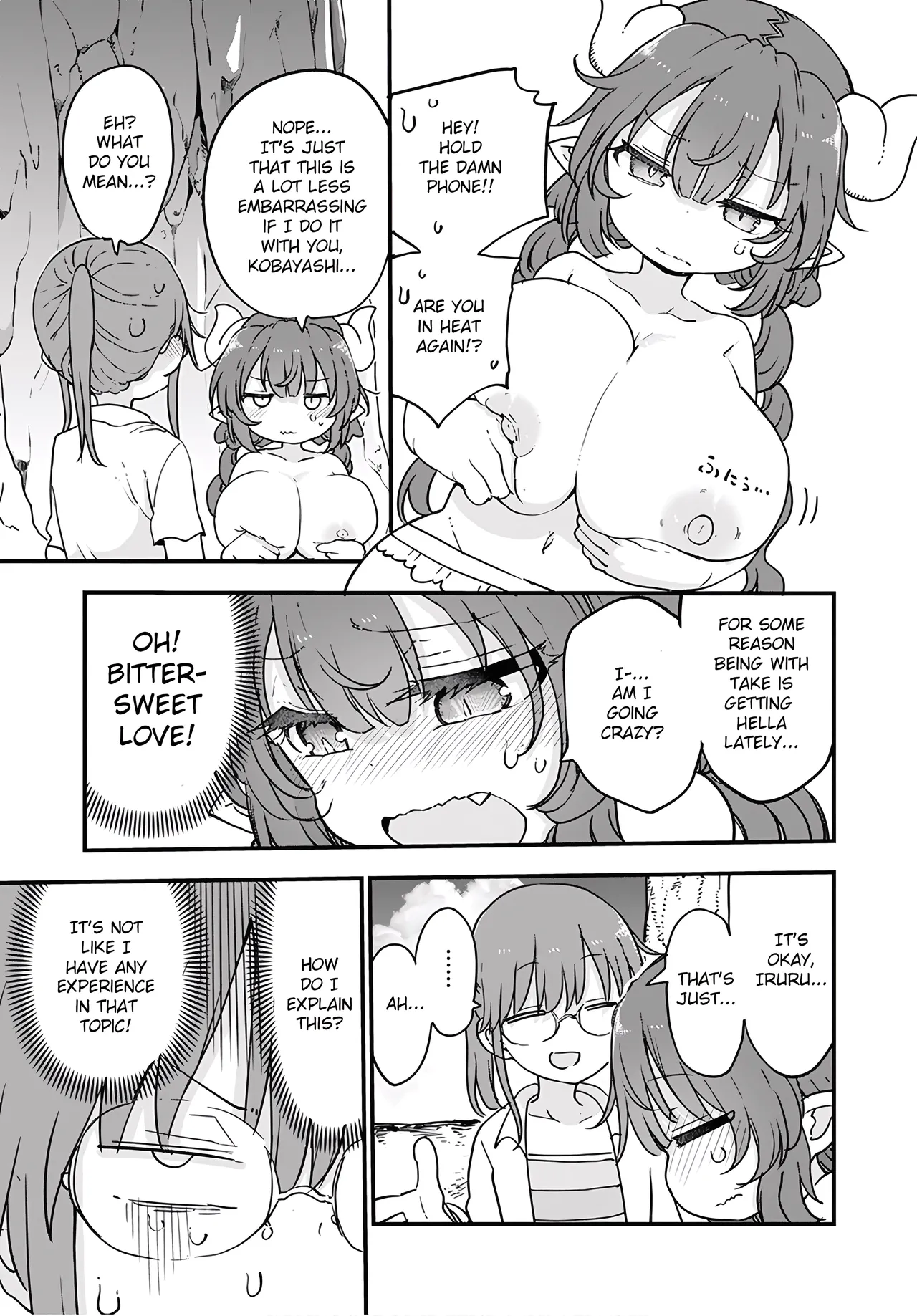 Kobayashi-san Chi No Maid Dragon - Fan Service Manga ecchi panels. page 10 full
