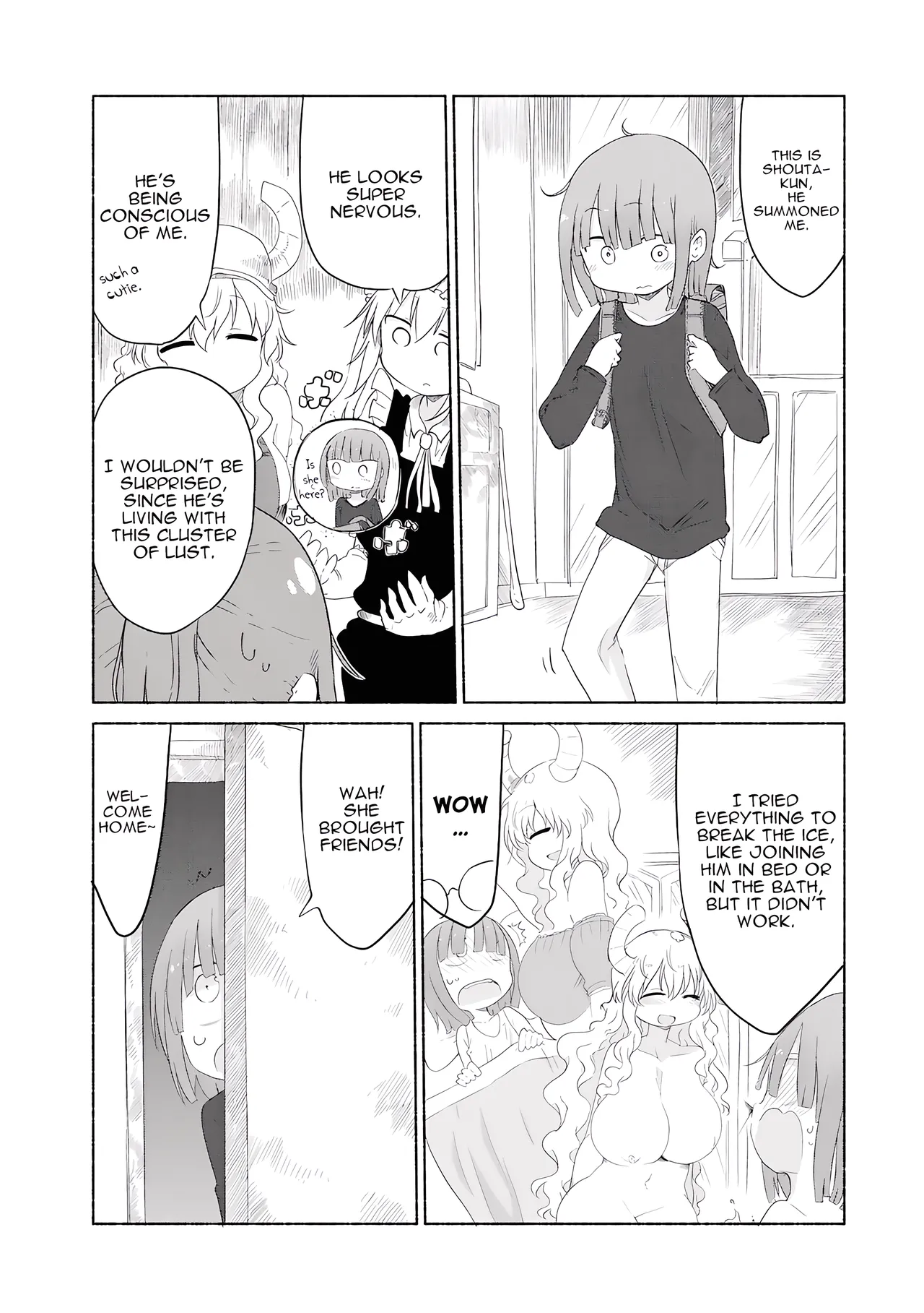 Kobayashi-san Chi No Maid Dragon - Fan Service Manga ecchi panels. page 7 full