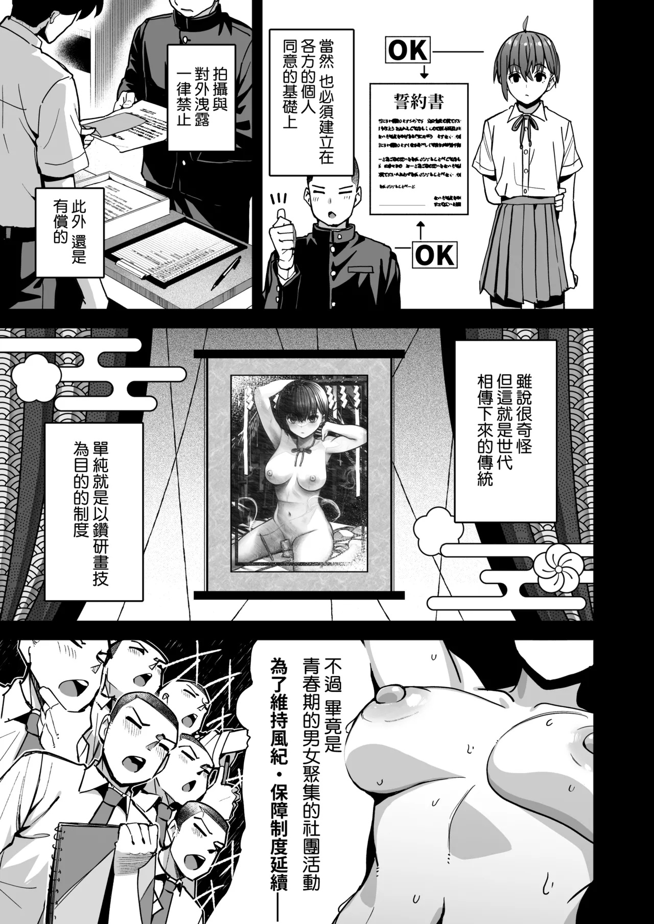 Inshuu Bijutsubu Kouhai Nude Model to Okiteyaburi no Sex ga Shitai - THE CULTIC ART CLUB I would like to break the rules and fool around with my junior nude model | 淫習美術部 和裸體模特學妹想要進行打破枷鎖的青春性愛 page 5 full