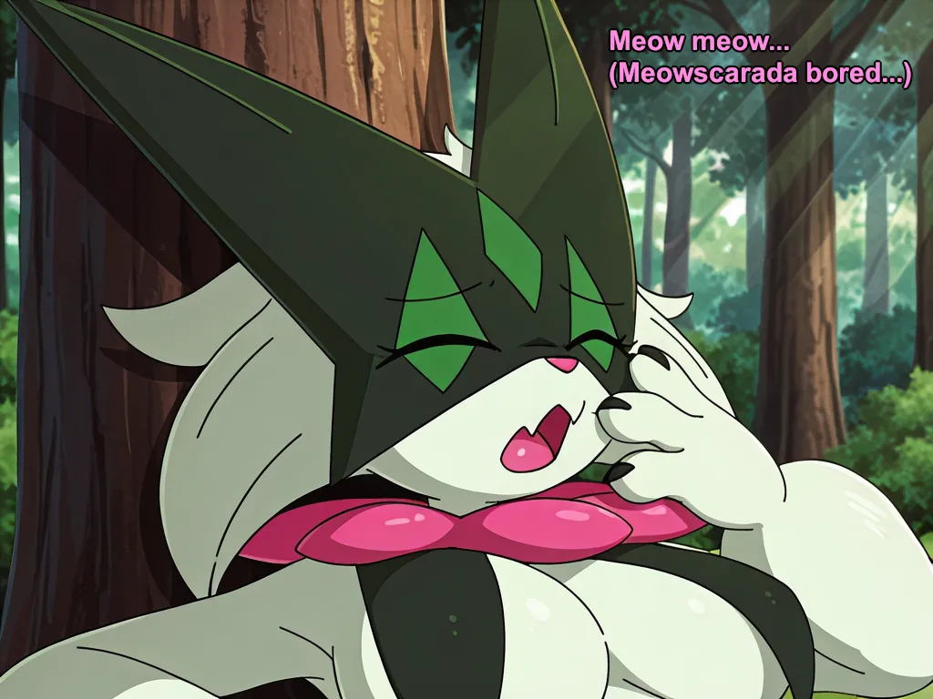 Meowscarada bored in forest page 1 full