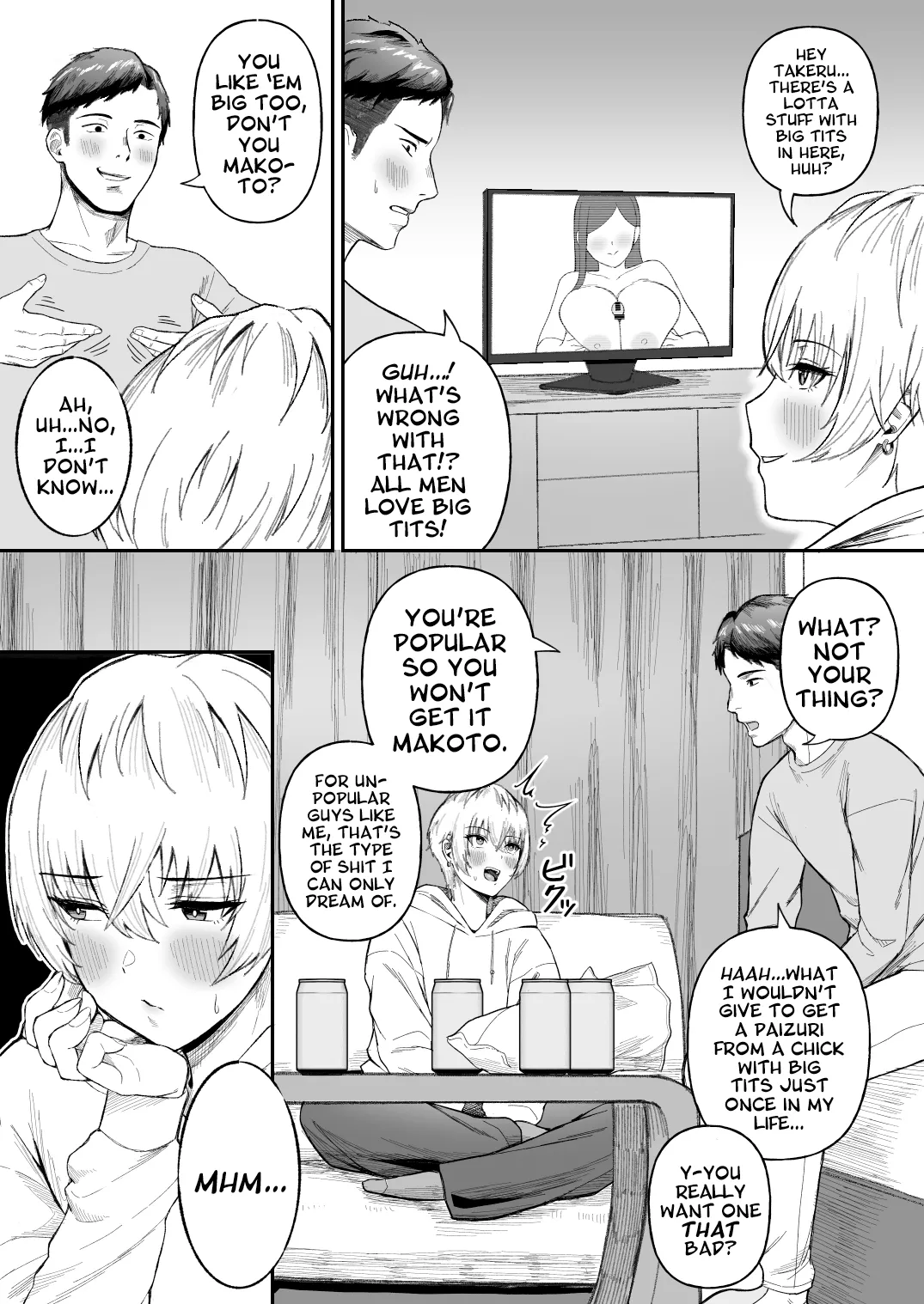 Shinyuu no Ikemen Danshi ga Jitsu wa Bakunyuu Joshi da to Hanmei shita Baai | I Found Out My Pretty Boy Friend Was Actually A Chick With Huge Tits! page 4 full