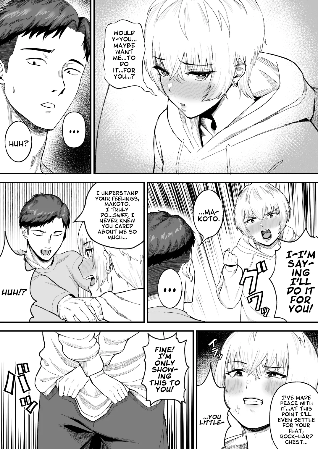 Shinyuu no Ikemen Danshi ga Jitsu wa Bakunyuu Joshi da to Hanmei shita Baai | I Found Out My Pretty Boy Friend Was Actually A Chick With Huge Tits! page 6 full