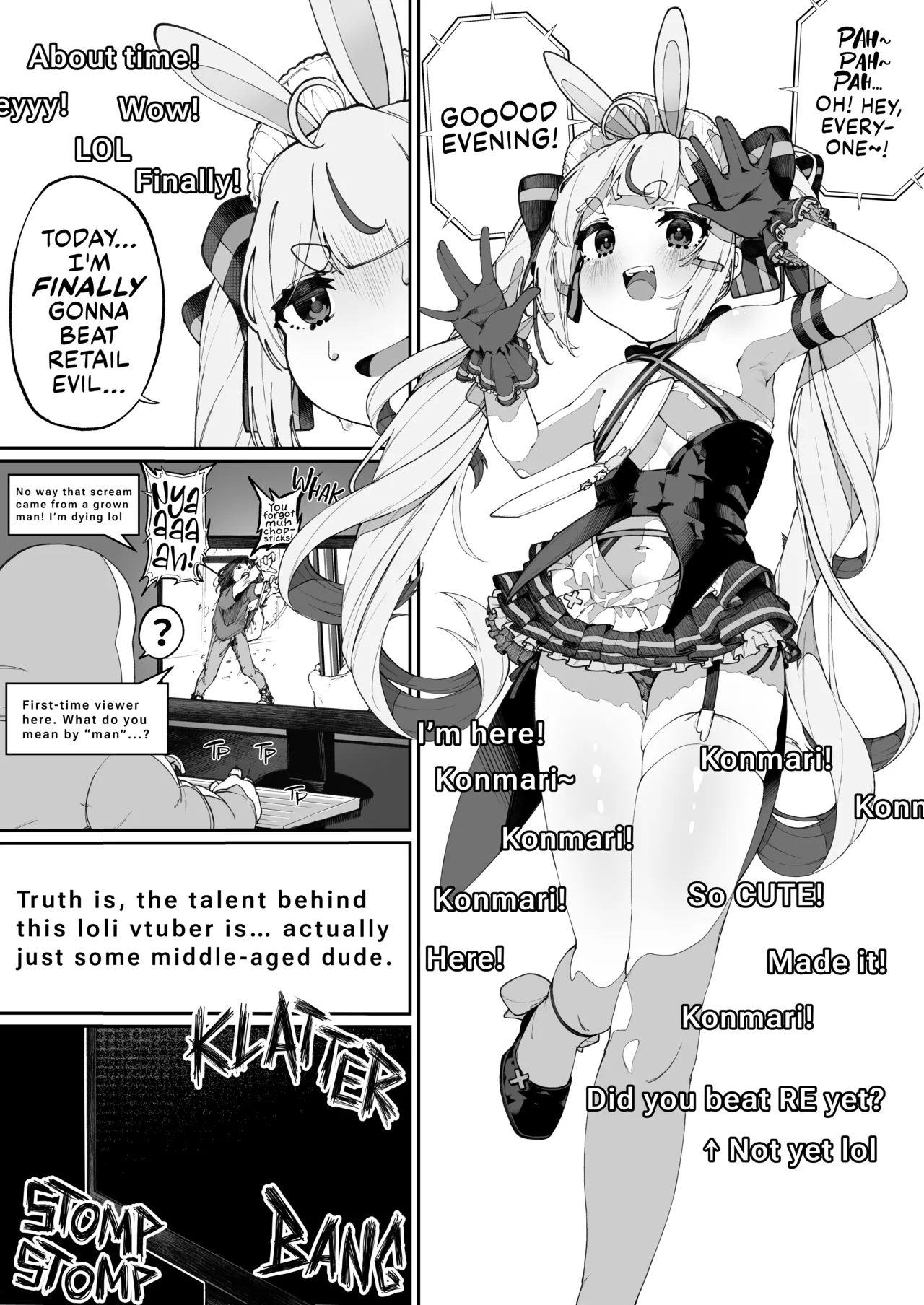 Mannen Hatsujou Usagi Oji-san, Saimin ni Kakatte Shimau. | Insatiably Horny Bunny Oji-san Falls Victim To Hypnosis page 4 full