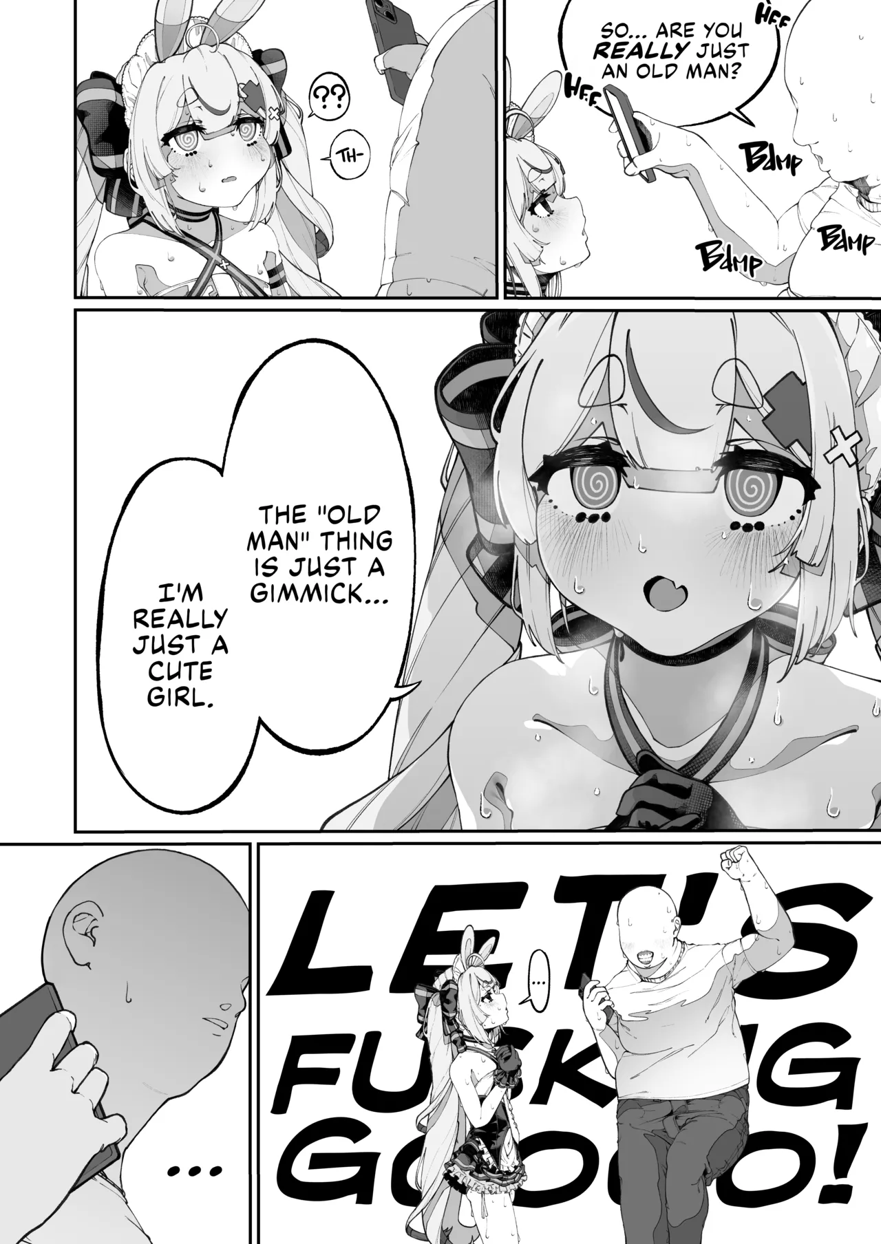 Mannen Hatsujou Usagi Oji-san, Saimin ni Kakatte Shimau. | Insatiably Horny Bunny Oji-san Falls Victim To Hypnosis page 6 full